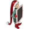 Clayre & Eef Elf z Tablicą 18x15x23 cm Rot Schwarz