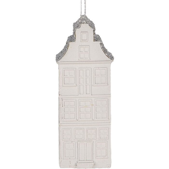 Clayre & Eef Dekoracja Wisząca Domek 4x4x11 cm