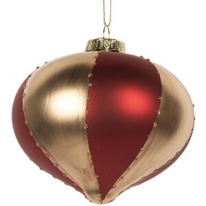 Clayre & Eef 6GL5245 Bombka Świąteczna 10cm...