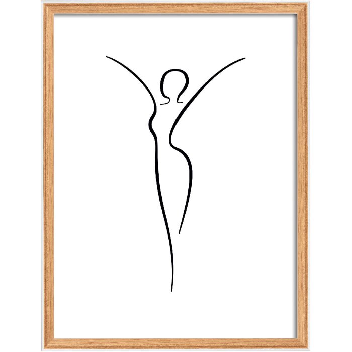 Walther Holzrahmen Silhouette 40x50 cm buche mit Klarglas