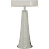 Mauro Ferretti Lampa Stołowa Tower Srebrno-Biała Ø 30x54 cm E27