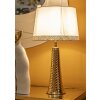 Mauro Ferretti Lampa Stołowa Tower Złoto-Biała Ø 30x54 cm E27