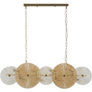 Mauro Ferretti Lampa Wisząca Osaka 100x23x28-94 cm 8xE14