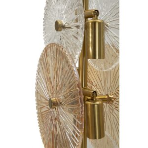 Mauro Ferretti Lampa Stołowa Osaka Szkło Żelazo 20x18x66 cm
