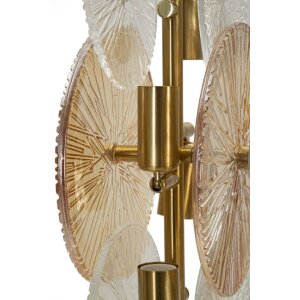 Mauro Ferretti Lampa Stołowa Osaka Szkło Żelazo 20x18x66 cm