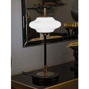 Mauro Ferretti Lampa Stołowa Vintage Szkło i Żelazo Ø22x46 cm