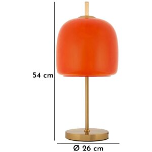Mauro Ferretti Oldy Lampa Stołowa Szkło i Żelazo Ø30cm E27