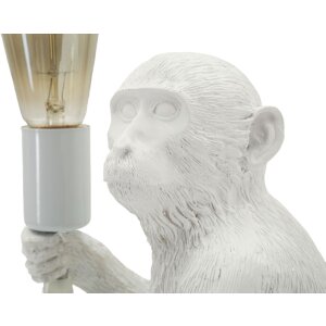 Mauro Ferretti Lampa Stołowa Małpa Siedząca Biała 33x33x32 cm