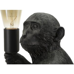 Mauro Ferretti Lampa Stołowa Małpa Siedząca Czarna 33x33x32 cm