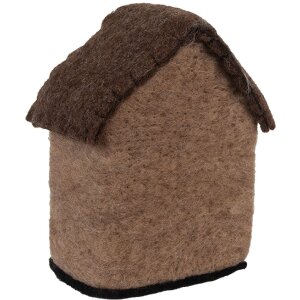 Clayre & Eef Filcowy Domek 12x7x14 cm Dekoracyjny