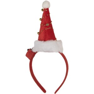 Clayre & Eef Opaska z Czapką Świąteczną LED 12x7x27 cm