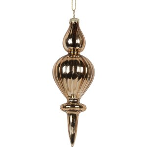 Clayre & Eef 6GL5269 Bombka Choinkowa Złota 5x15 cm