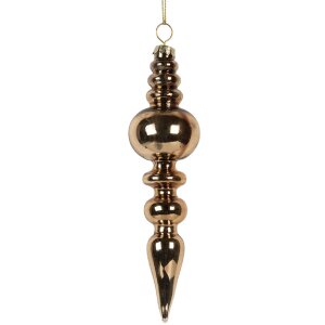 Clayre & Eef Bombka Choinkowa Złota 4x16 cm
