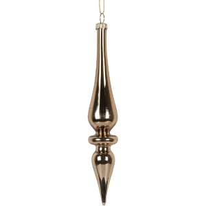 Clayre & Eef Bombka choinkowa złota 3x18 cm
