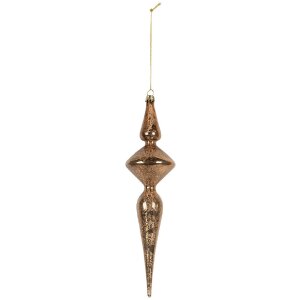 Clayre & Eef 6GL5273 Złota Choinka Szkło 8x32 cm