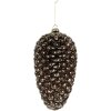 Clayre & Eef Bombka Choinkowa 12x24 cm Srebrna