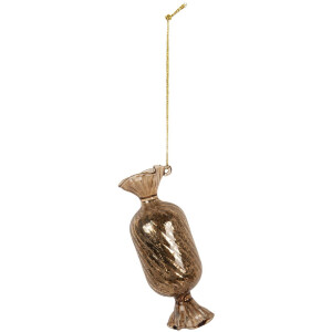 Clayre & Eef Zawieszka Świąteczna 5x13 cm Złoto-Brąz