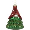Clayre & Eef 6GL5298 Ozdoba Świąteczna Czerwono-Zielona Ø 5x9 cm