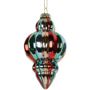 Clayre & Eef 6GL5301 Bombka choinkowa 7x12 cm...