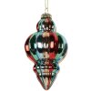 Clayre & Eef 6GL5301 Bombka choinkowa 7x12 cm Wielokolorowa