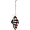 Clayre & Eef 6GL5301 Bombka choinkowa 7x12 cm Wielokolorowa