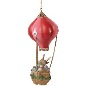 Clayre & Eef 6PR5614 Wiszący Jeleń w Balonie 7x17 cm...