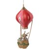 Clayre & Eef 6PR5614 Wiszący Jeleń w Balonie 7x17 cm Czerwono-Różowy