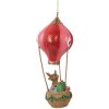 Clayre & Eef 6PR5614 Wiszący Jeleń w Balonie 7x17 cm Czerwono-Różowy