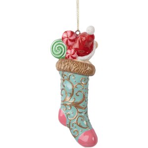 Clayre & Eef 6PR5615 Niedźwiedź w Skarpie Świątecznej 7x5x15 cm