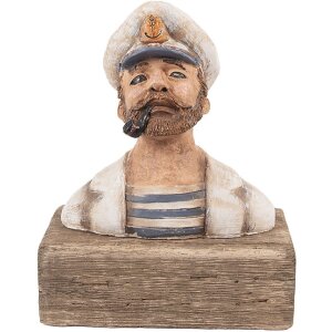 Clayre & Eef Kapitan Figurka Drewniana 16x8x20 cm