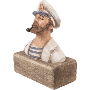 Clayre & Eef Kapitan Figurka Drewniana 16x8x20 cm