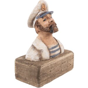 Clayre & Eef Kapitan Figurka Drewniana 16x8x20 cm