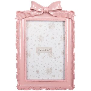 Clayre & Eef Ramka na zdjęcia 15x4x21 cm - Różowa