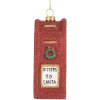Clayre & Eef 66091 Wiszący Listownik Świąteczny 5x4x11 cm