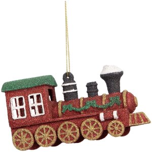 Clayre & Eef Lokomotywa 12x4x7 cm Czerwono-Zielona...