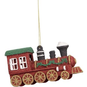 Clayre & Eef Lokomotywa 12x4x7 cm Czerwono-Zielona...