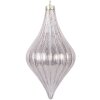Clayre & Eef 6GL5142 Bombka choinkowa srebrna 8x15 cm