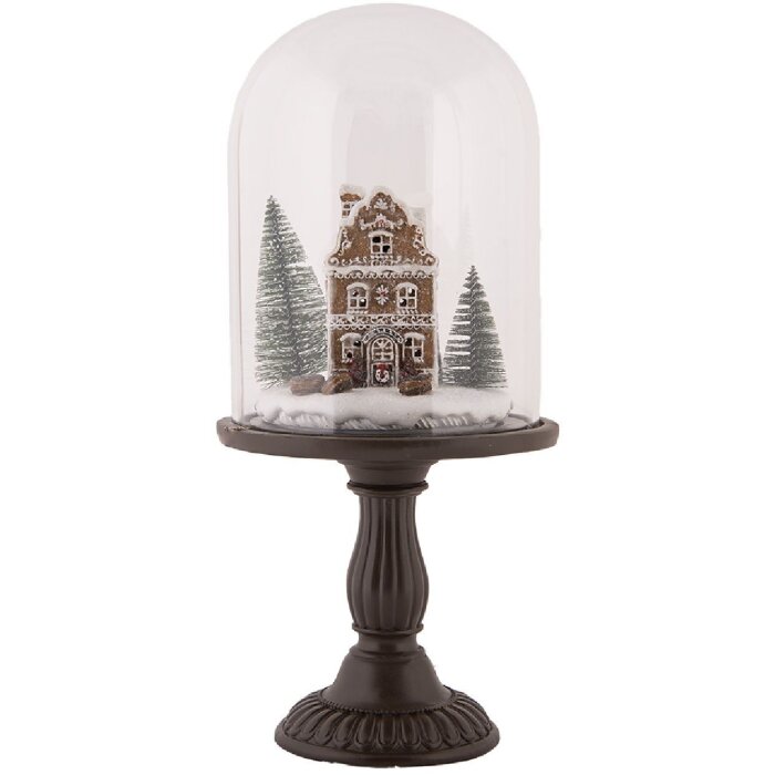 Clayre & Eef Szklana Dzwonka LED 17x36 cm