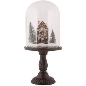 Clayre & Eef Szklana Dzwonka LED 17x36 cm