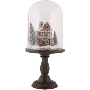 Clayre & Eef Szklana Dzwonka LED 17x36 cm