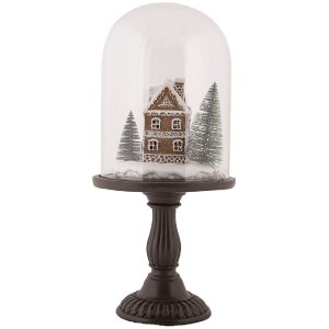 Clayre & Eef Szklana Dzwonka LED 17x36 cm
