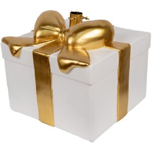 Clayre & Eef Podstawka pod choinkę 36x35x33 cm Biało-Złota
