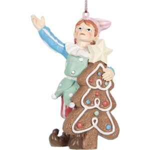 Clayre & Eef 6PR5298 Zawieszka Elf 8x4x11 cm...