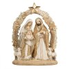 Clayre & Eef Grupa Świąteczna 19x7x24 cm Beżowo-Złota