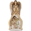Clayre & Eef Kompozycja Świąteczna 15x12x30 cm Beżowo-złota