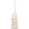 Clayre & Eef 6PR5649 Dekoracja Wisząca Świąteczna Grupa 5x4x11 cm Beżowa