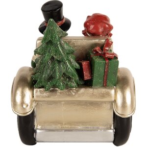 Clayre & Eef 6PR5675 Dzieci w Samochodzie 22x14x16 cm Złoty