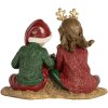 Clayre & Eef Dekoracja Dziecięca Czerwono-Zielona 14x9x11 cm