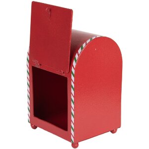 Clayre & Eef 6Y5800 Skrzynka na listy 14x13x19 cm Czerwono-Biała