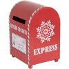 Clayre & Eef 6Y5800 Skrzynka na listy 14x13x19 cm Czerwono-Biała